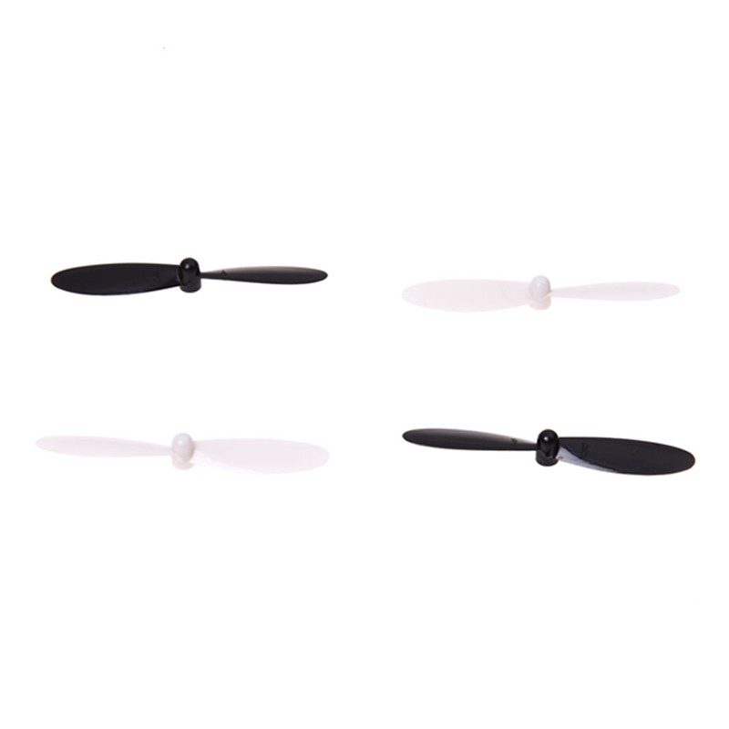 20 piece set Propeller blades with Helices Protective cover For HUBSAN X4 H107 H107C H107D Quadcopter, Black+White