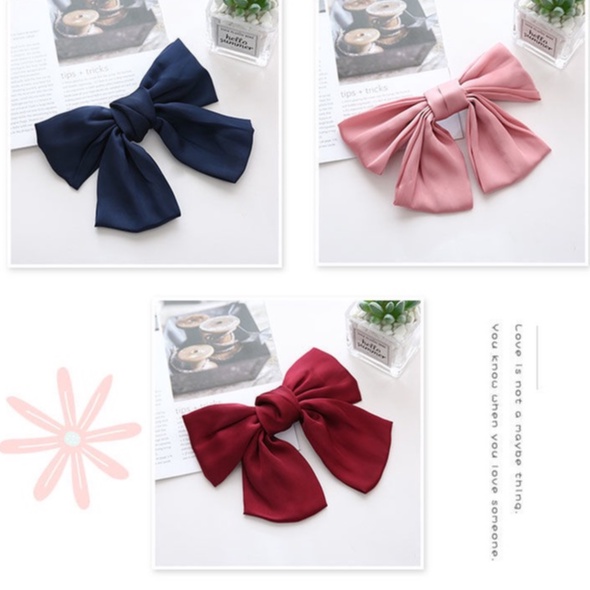 Kẹp tóc nơ ruy băng cỡ lớn thời trang Hàn Quốc - Nalita shop