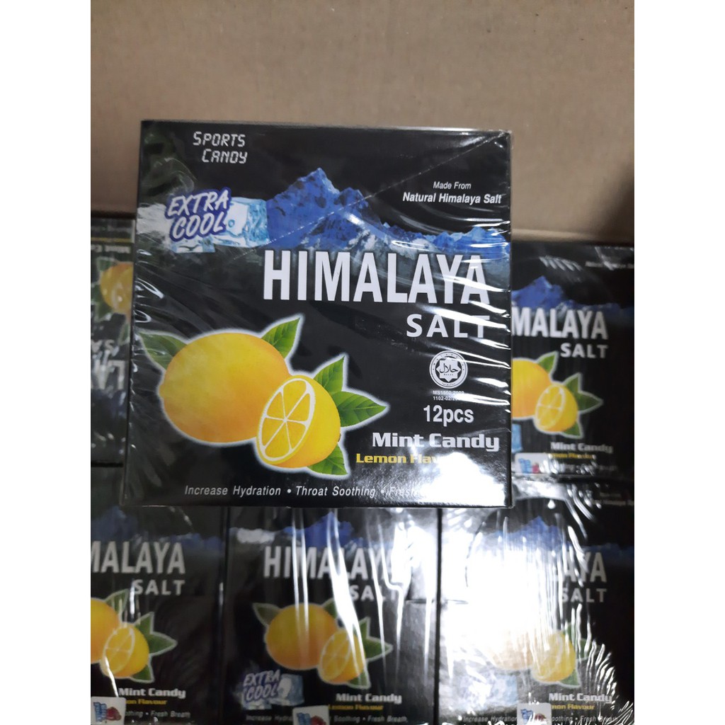 Hộp 12 Gói Kẹo Bạc Hà Chanh Muối Himalaya Salt (gói 15g) | BigBuy360 - bigbuy360.vn