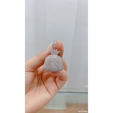 Dây chuyền mặt hình túi tiền bạc chuẩn