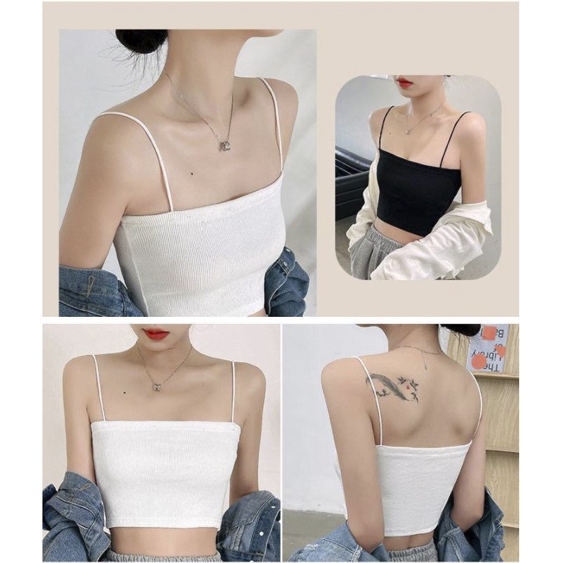 Áo 2 dây basic vintage siêu hot 2021 ( kèm video thật )