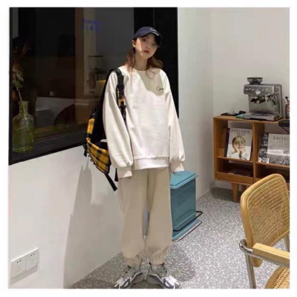 Bộ áo nỉ in chữ quần boom siêu xinh(kèm ảnh thật) | BigBuy360 - bigbuy360.vn