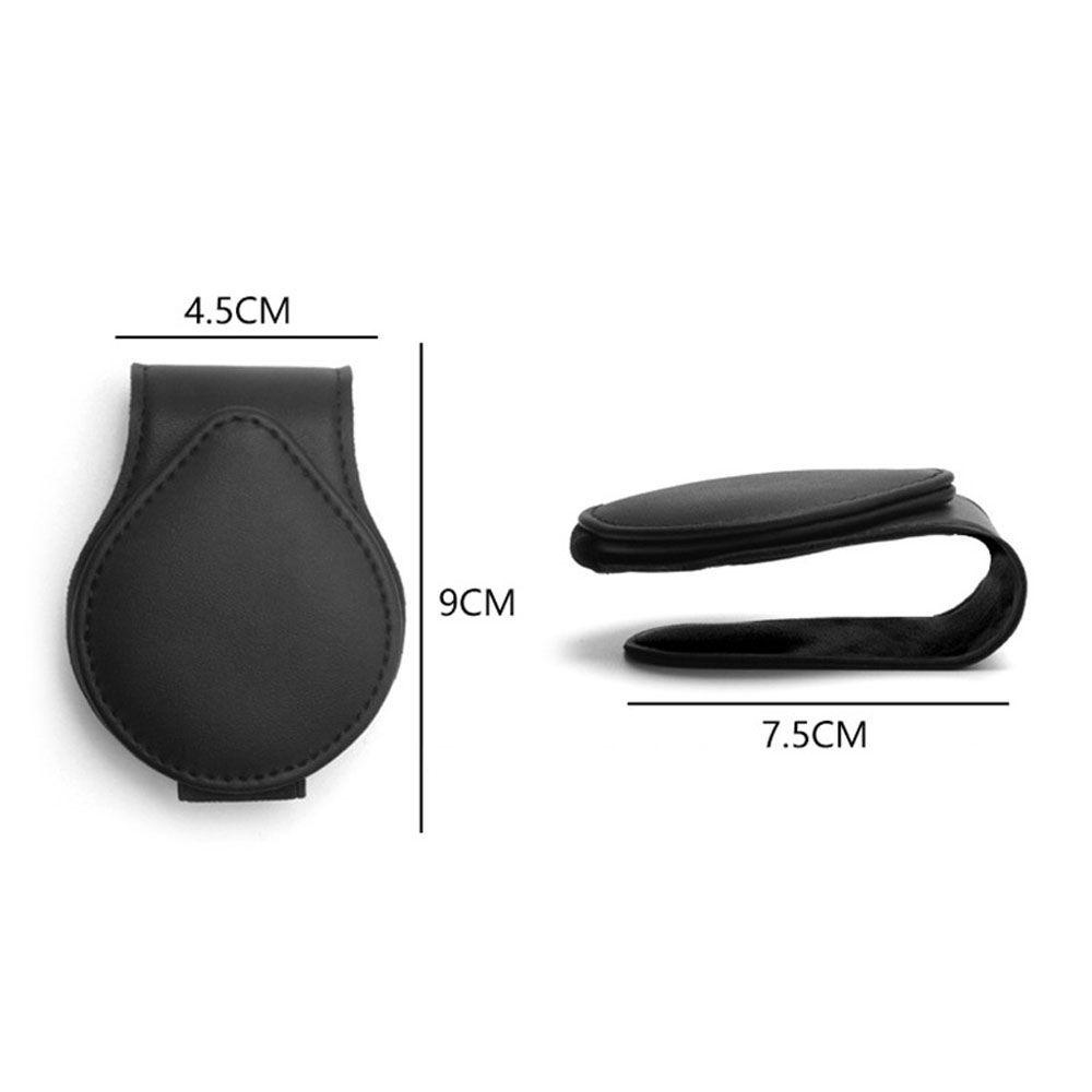 Kẹp Giữ Mắt Kính Bằng Da Gắn Tấm Che Nắng Xe Hơi Chất Lượng Cao Ốp