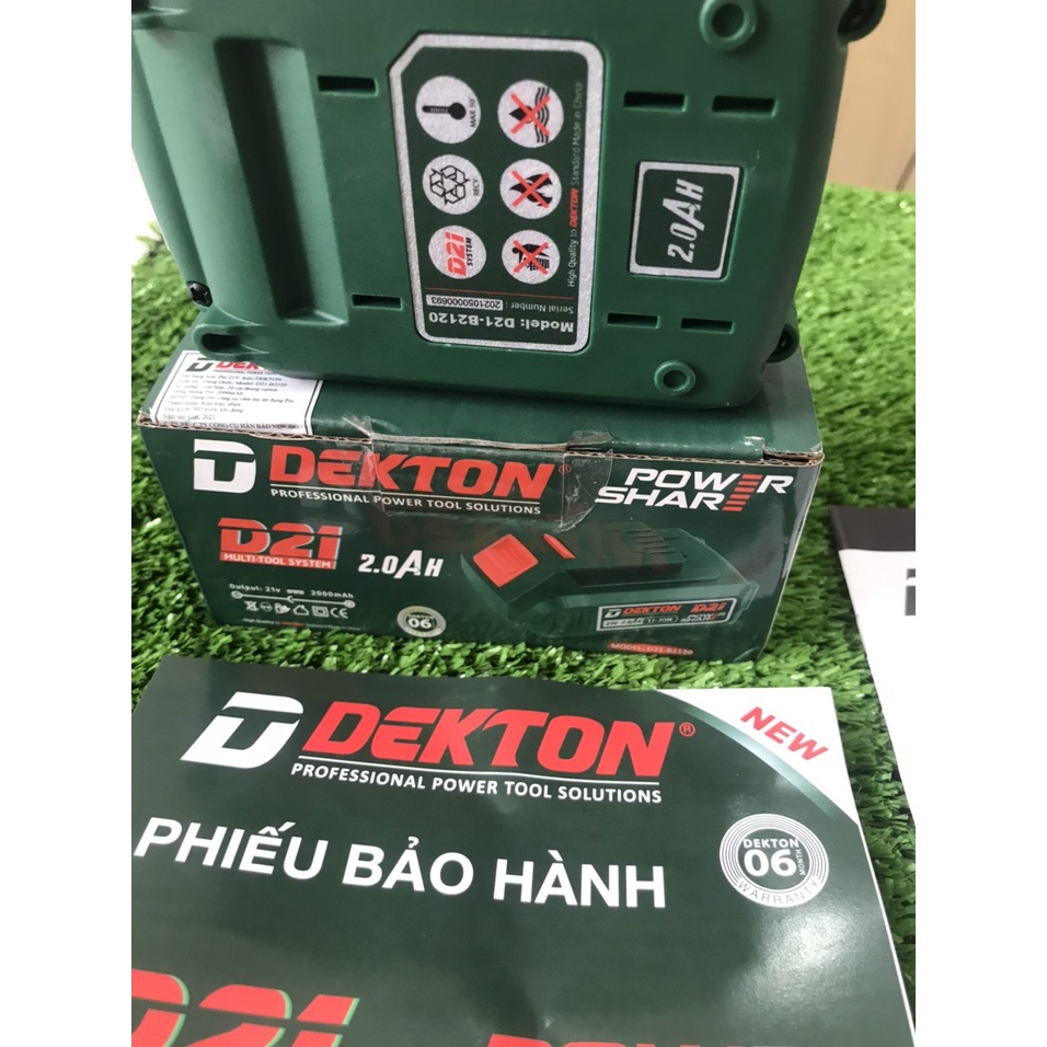 Pin Sạc Dekton 21V 2AH-3AH-4Ah. Dùng cho máy Dekton và những máy trên thị trường chạy chân MKT. BH 6 Tháng