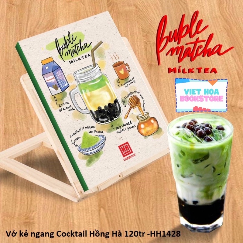 Vở Kẻ Ngang HỒNG HÀ 80/120 Trang Cocktail