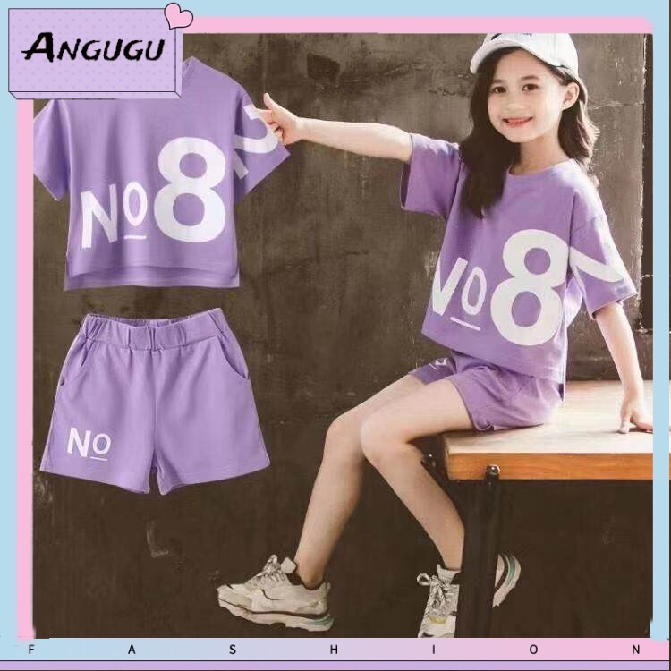 Set Đồ Thể Thao 2 Món Gồm Áo Thun Tay Ngắn Cổ Tròn Và Quần Short Chất Liệu Cotton Thời Trang Xuân Hè Cho Bé Từ 3 Đến 4 Đến 5 Đến 6 Đến 7 Đến 8 Đến 9 Đến 10 Đến 11-12 Tuổi 2022