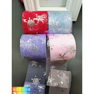 3m ruy băng voan lưới hoa tuyết