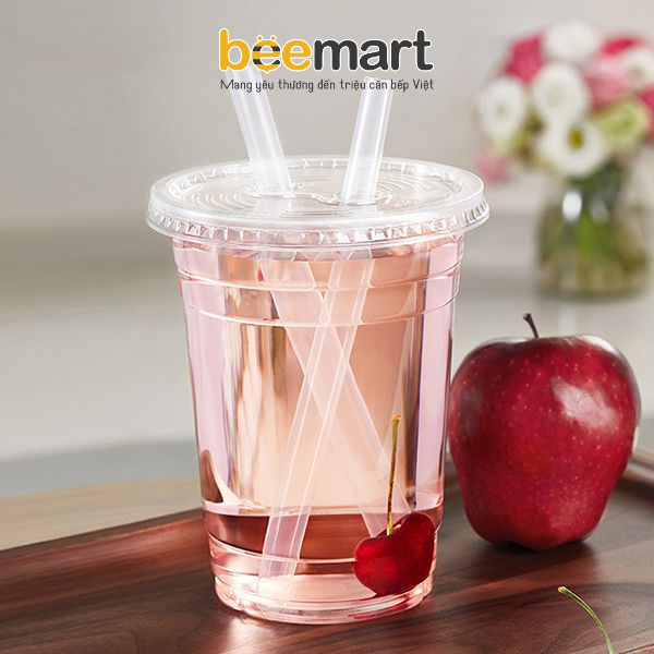 Ly nhựa 1000ml nắp bằng (10 chiếc)