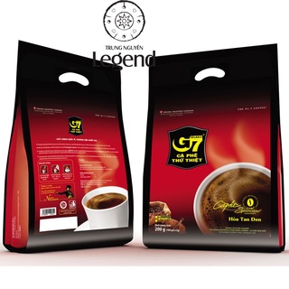 Cà phê g7 hòa tan đen không đường - bịch 100 gói 2gr