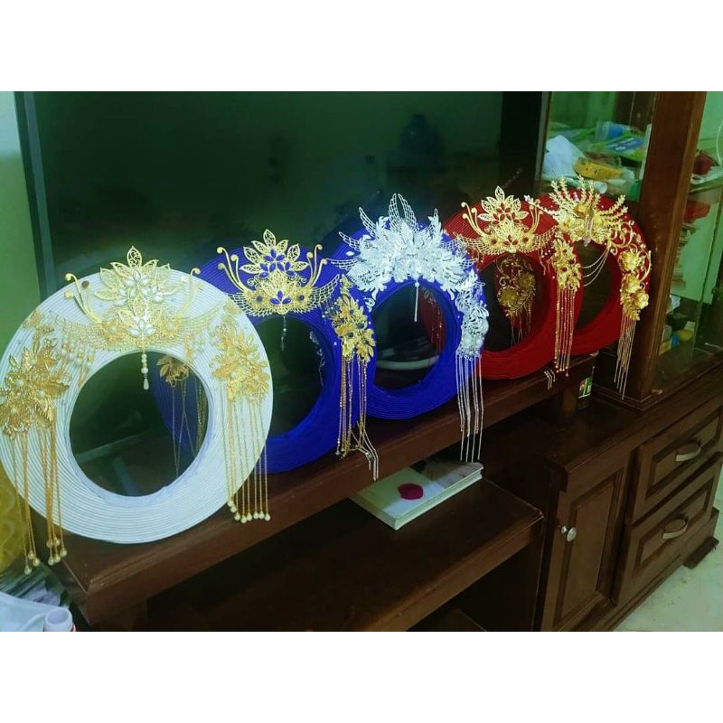 [ĐỘC QUYỀN - 22 MẪU] Mấn khăn xếp khăn đóng cô dâu hầu đồng cô ba sài thành theo yêu cầu