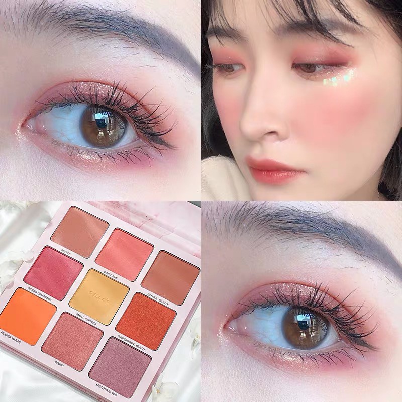 Bảng phấn mắt kèm má hồng Gellas Cheek Color P0068 | WebRaoVat - webraovat.net.vn