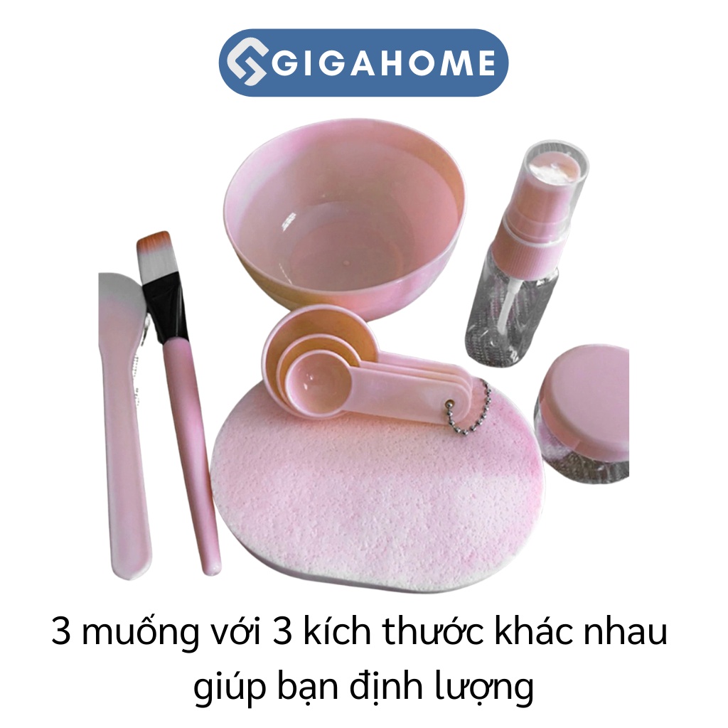 Bộ Trộn Mặt Nạ 9 Món GIGAHOME Gồm Chén, Que Trộn, Cọ, Thìa Đong, Chai Chiết Mỹ Phẩm 6279