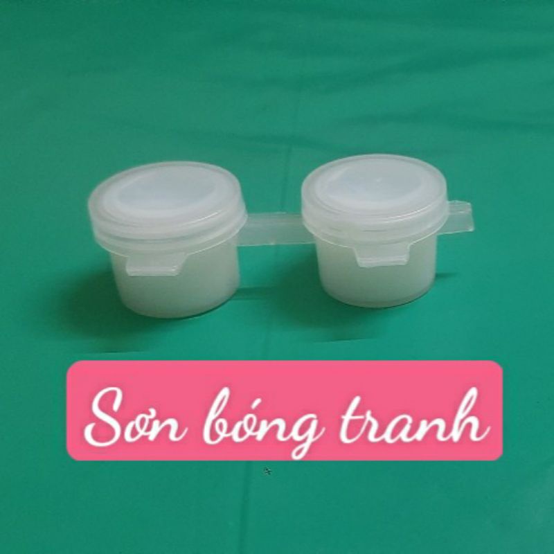 [CÓ SẴN] Set 2 hũ sơn bóng phủ tranh sơn dầu số hóa DIY 6ml