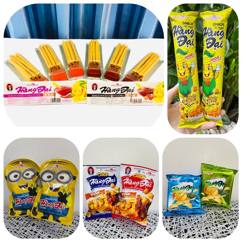 Lẻ 1 gói, Snack bim bim hiệu Midass, Hằng Đại, thơm ngon giòn dai đủ các vị