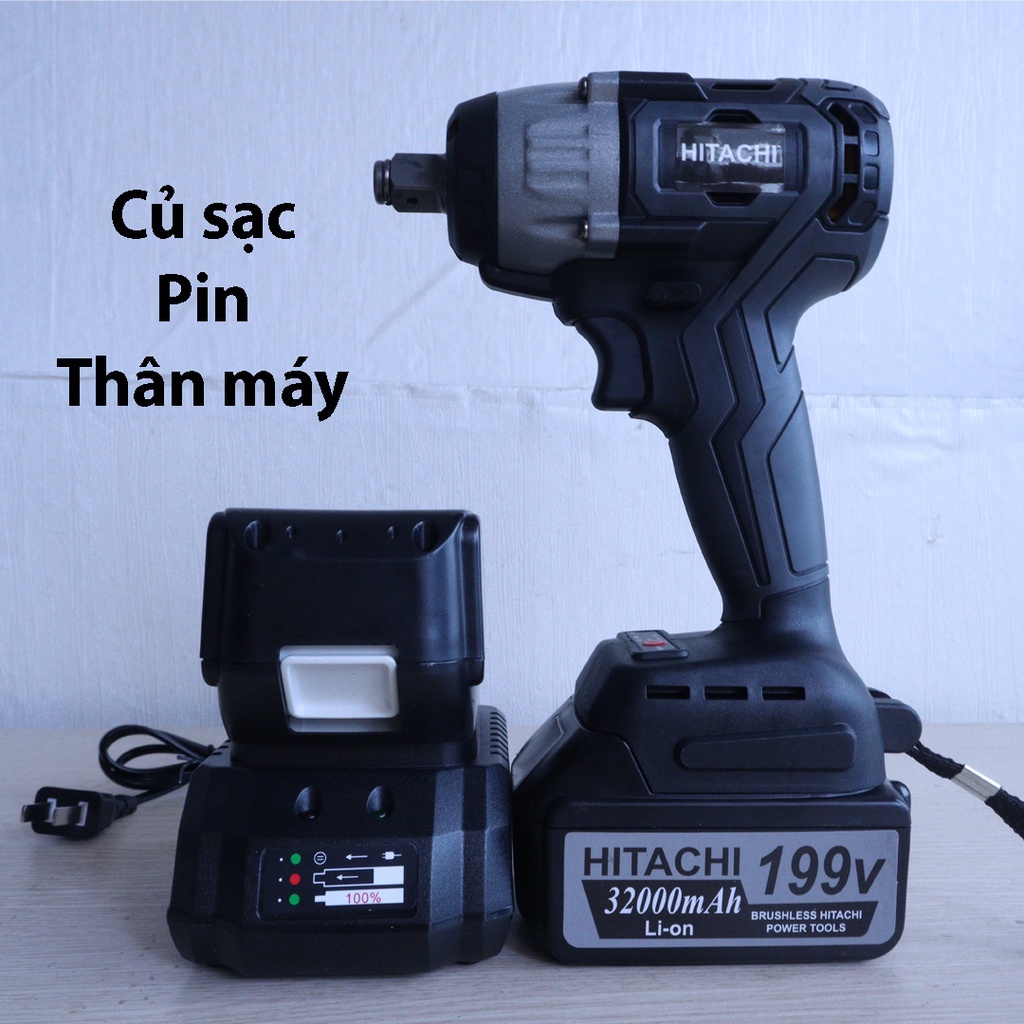 MÁY SIẾT BULONG 3 ĐÈN - Dễ sử dụng, không chổi than, nhanh chóng 199V