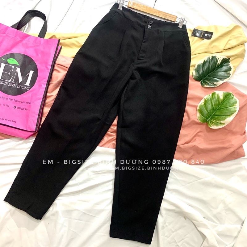 QUẦN TÂY BIGISZE LƯNG CAO 2 Nút 60-100kg | BigBuy360 - bigbuy360.vn