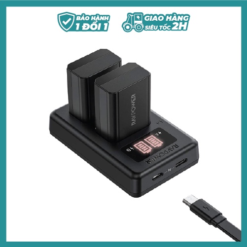 DOCK SẠC SONY FW50 - RAVPOWER CHO MÁY ẢNH( PHIÊN BẢN MỚI)