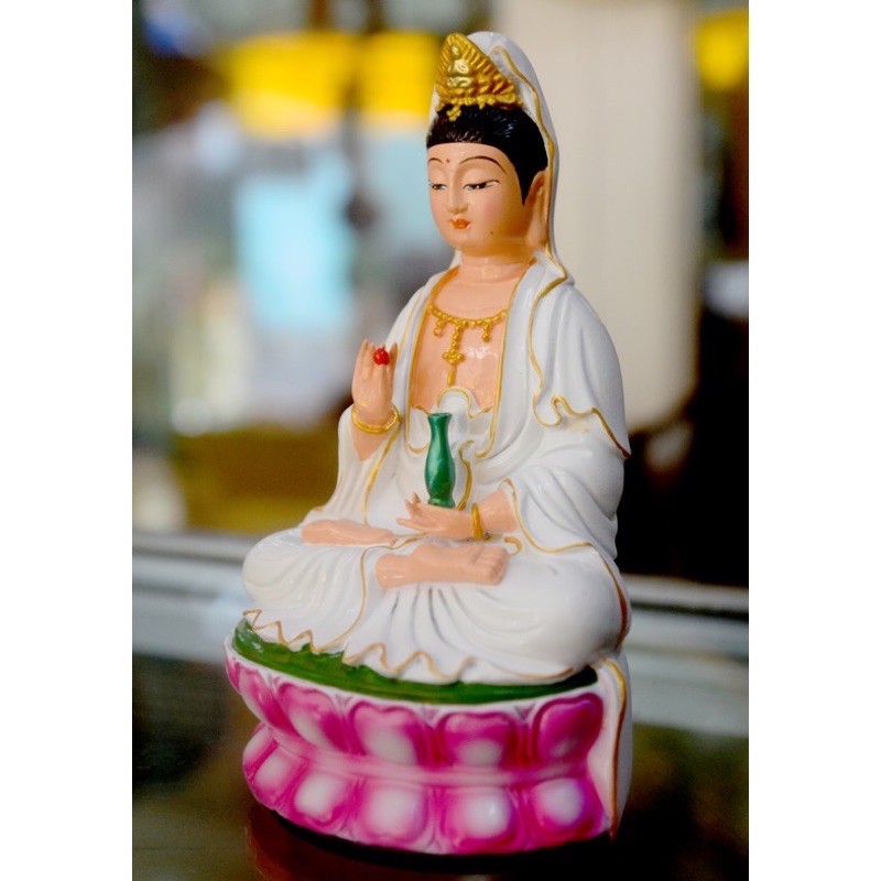 Tượng ngài quan thế âm Bồ tát cao 15cm