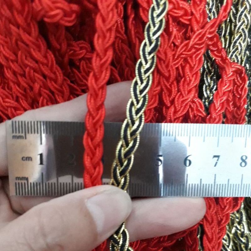 1met dây tết bím to bản 6mm