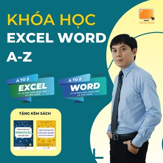 Kèm Khóa Học Excel AZ - Word AZ Sách - Combo 2 Cuốn Thành Thạo Hàm Excel +