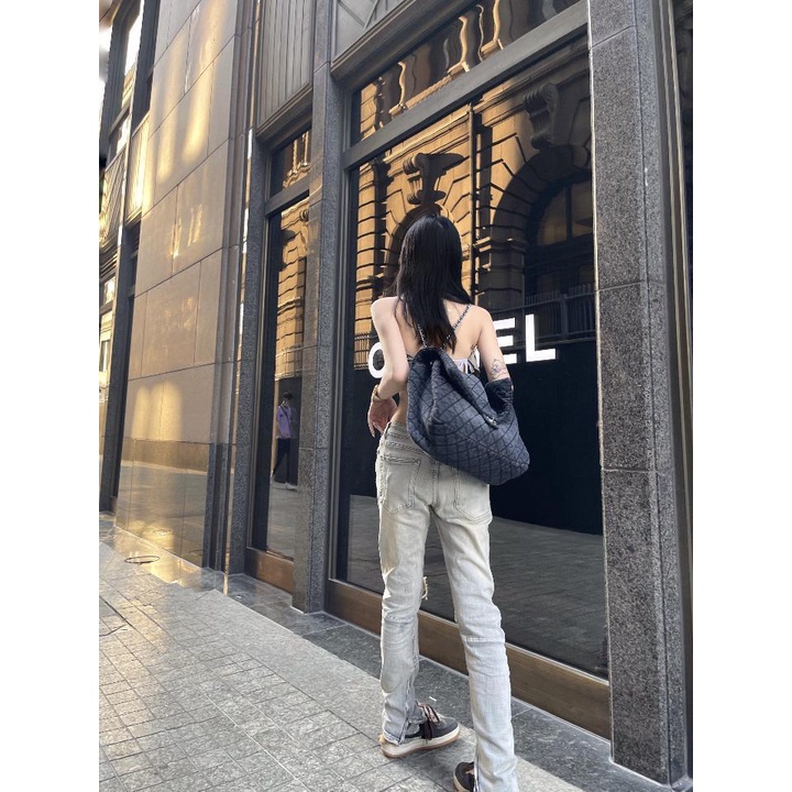 Quần jeans rách dáng ôm 9AG1 kéo khóa zip phong cách đường phố hiphop Âu Mỹ