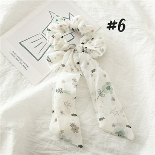 Cột tóc scrunchies nơ voan tiểu thư