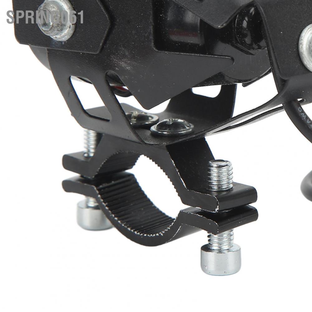 Spring061 2pcs Motorcycle LED Spotlight Green Lighting 12‑80V Angel Eye Waterproof Work Lamp for Boats Cars