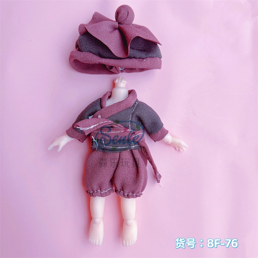 Bộ Quần Áo Cho Búp Bê Bjd 16-17cm Tỉ Lệ 1 / 8