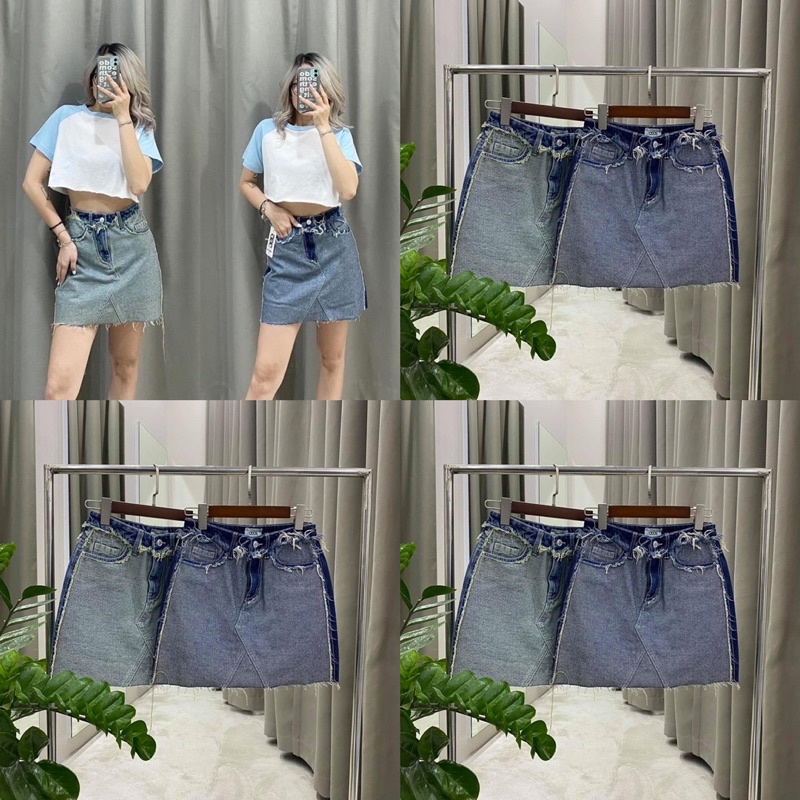 Quần Váy Jean Nữ màu xinh cá tính phong cách sành điệu