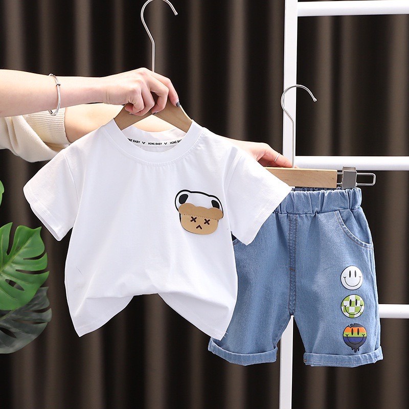 Bộ Hè Bộ Quần Áo Boo Cộc Tay Cho Bé Từ 7Kg Đến 34Kg Thời Trang Trẻ Em Ken Store (Bán Riêng Quần Và Áo)