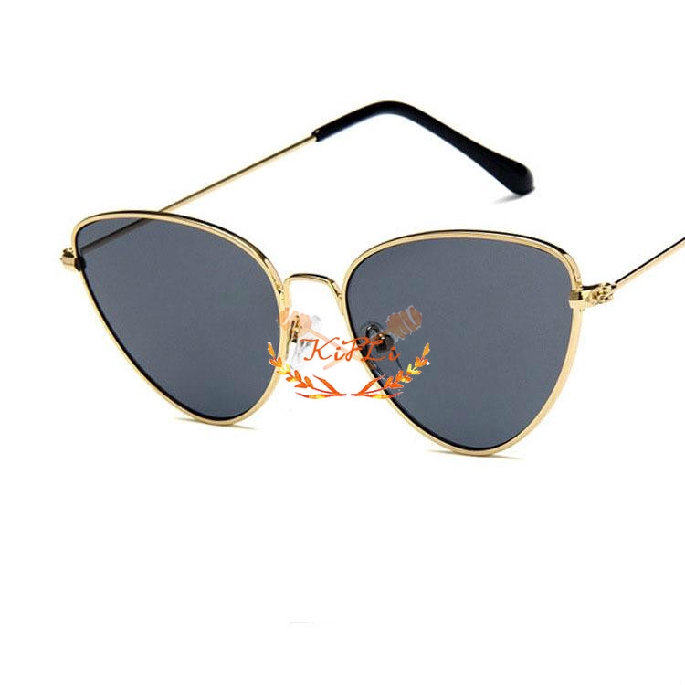 Kính mát mắt mèo khung kim loại thời trang cho nữ