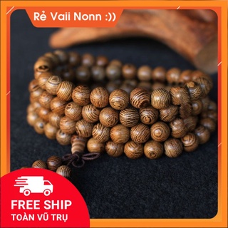 Vòng Chuỗi Đeo Tay 108 Hạt Bằng Gỗ Nhiên Tự Nhiên 8mm - shop_uytin88