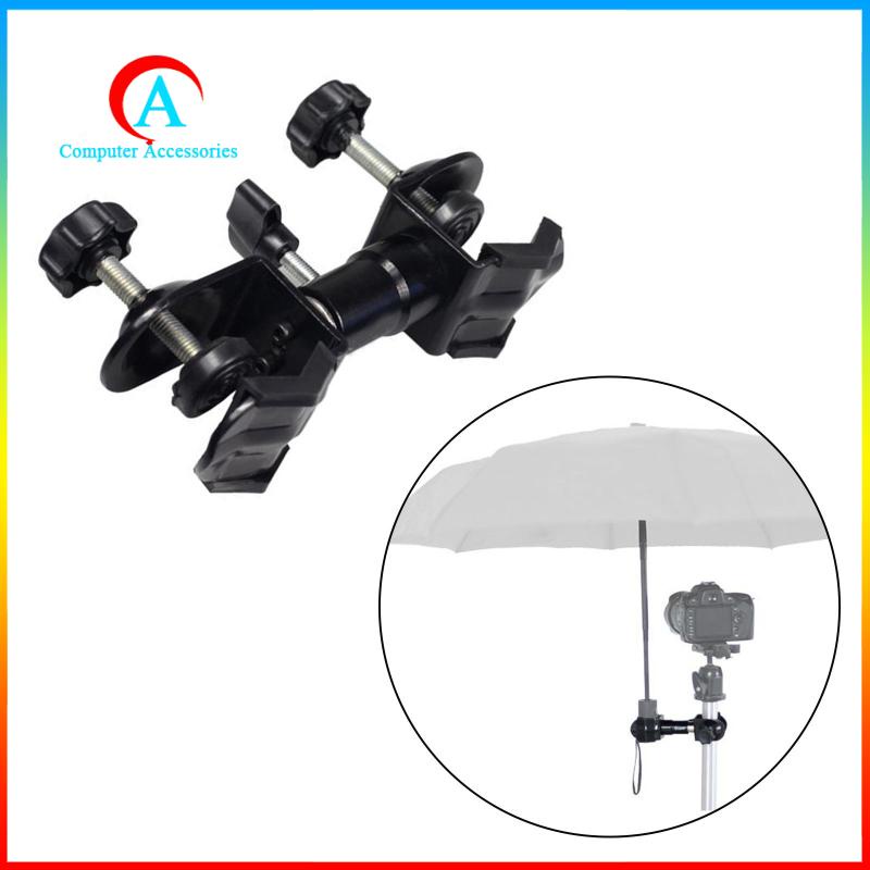 Tripod Umbrella Holder for Camera Clip Bracket Clamp Hot Sun Take Pictures