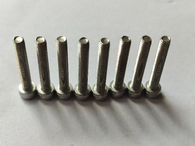 Ốc Lục Giác Đầu Trụ M2/M3- Inox 304 ốc đầu trụ - Hút Nam Châm-ốc lục lăng đầu trụ inox, inox 304-combo 100c