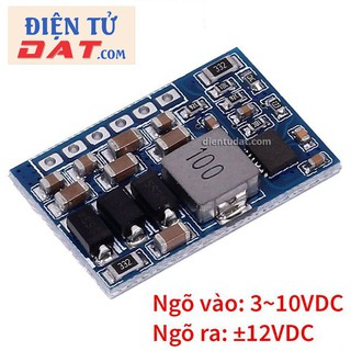 Mạch Tạo Nguồn Đôi ±12V Từ Nguồn 3~10VDC - 10W - Điều Chỉnh Ngõ ra