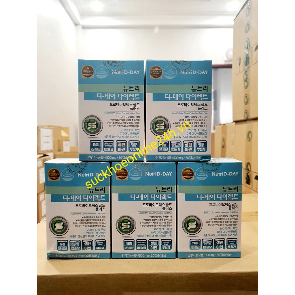 Men vi sinh Nutri D-DAY Direct Probiotics Gold Plus Hàn Quốc - tăng cường hệ vi sinh đường ruột