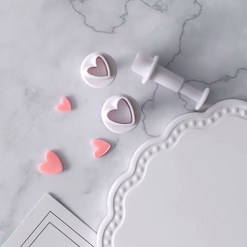 Khuôn cắt tim nhỏ fondant/đất sét