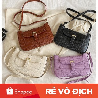 Túi xách nữ đeo chéo họa tiết vân cá sấu thời trang 2021 TX16 túi xách kẹp nách - Túi xách Chip Xinh