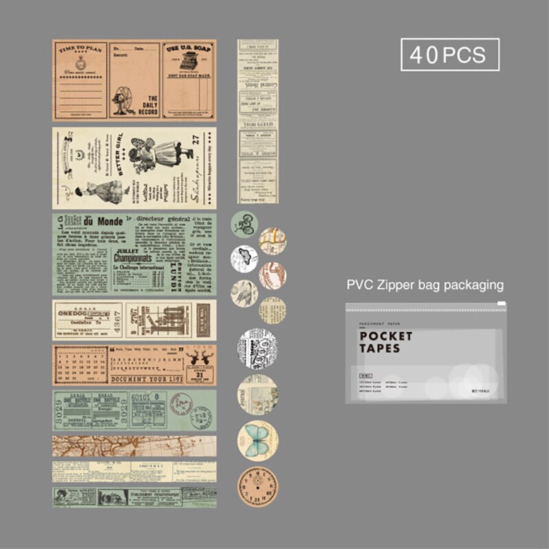 Set 40 Miếng Dán Trang Trí Dễ Thương