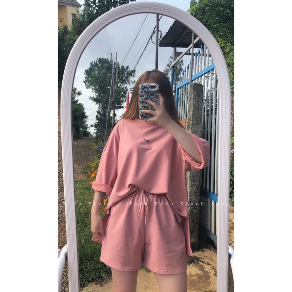 [HCM] Set bộ nữ, set đùi áo thun from rộng 60kg hoạ tiết teen chất cotton co dãn mịn mát SKUS-110
