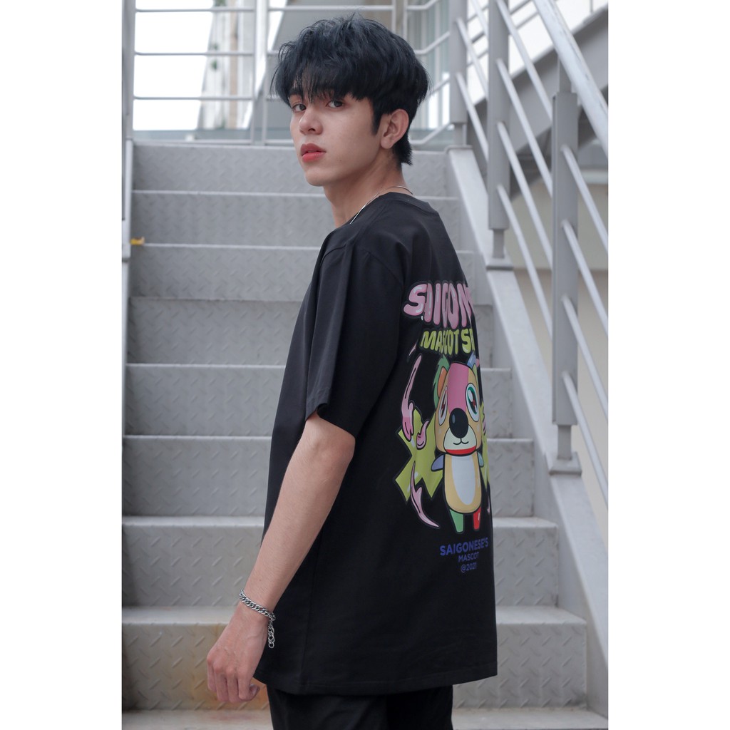 Áo Thun Tay Lỡ Mascot Koala SGES Unisex Nam Nữ Streetwear