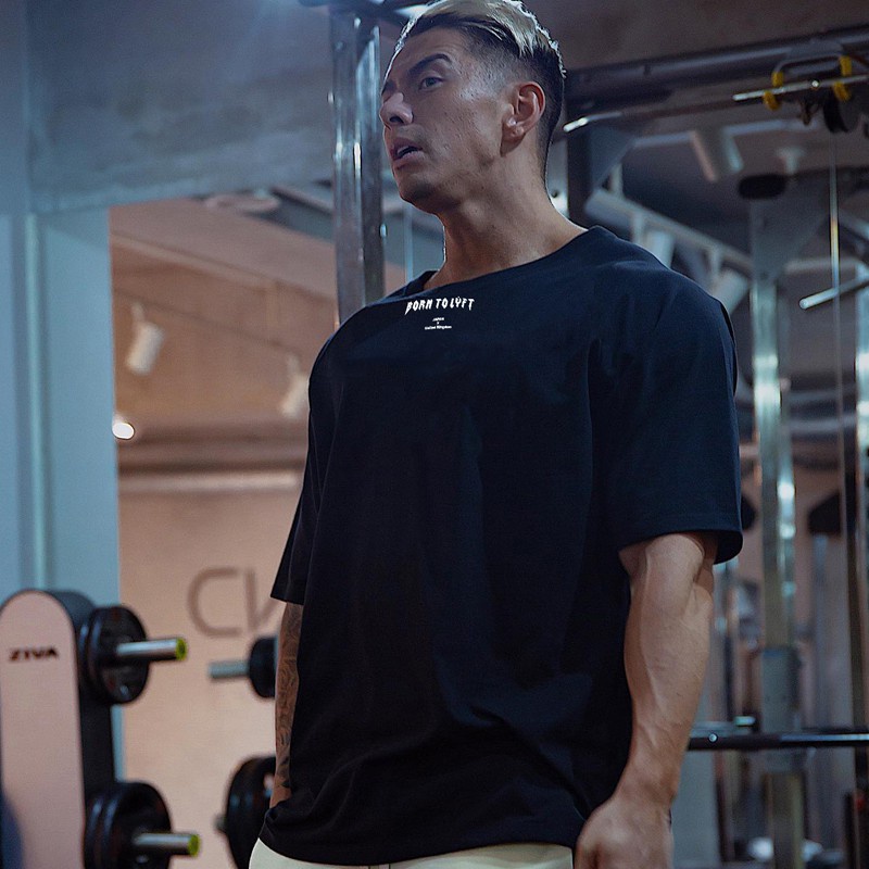 Áo Thun Thể Thao Tay Ngắn Vải Cotton Thiết Kế Đơn Giản Thoải Mái Cho Nam