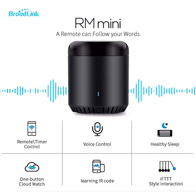 Điều khiển hồng ngoại Broadlink RM Mini 3