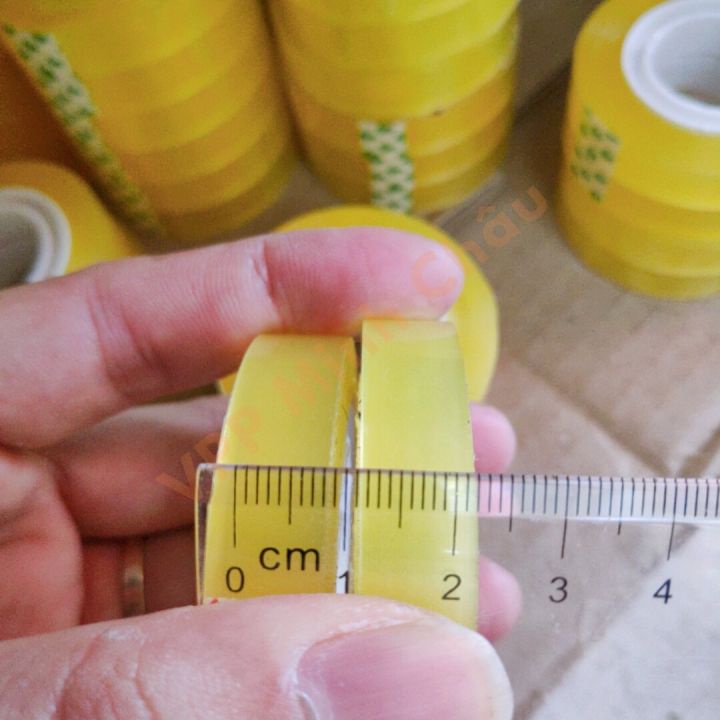 Băng Dính / Băng Keo Văn Phòng Khổ 1cm  / 2cm Dính Chắc Tiện Lợi