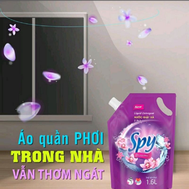 Nước giặt xả SPY Blossom 1L6 - 3,6KG - 4,6KG