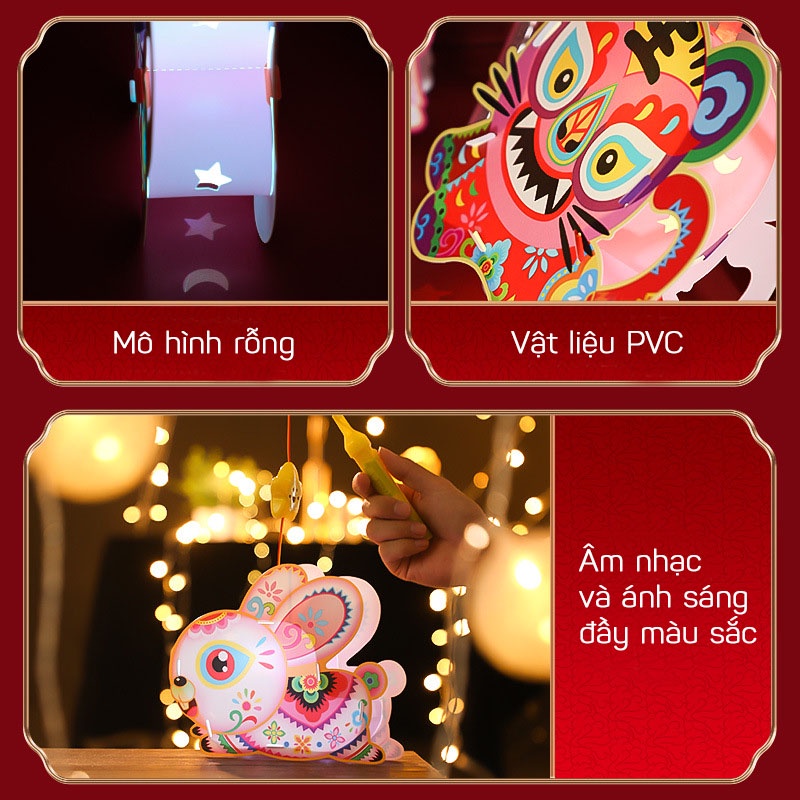 Đèn Lồng Trung Thu Hình Động Vật Đáng Yêu Phát Sáng Cho Bé  HOMESTORE