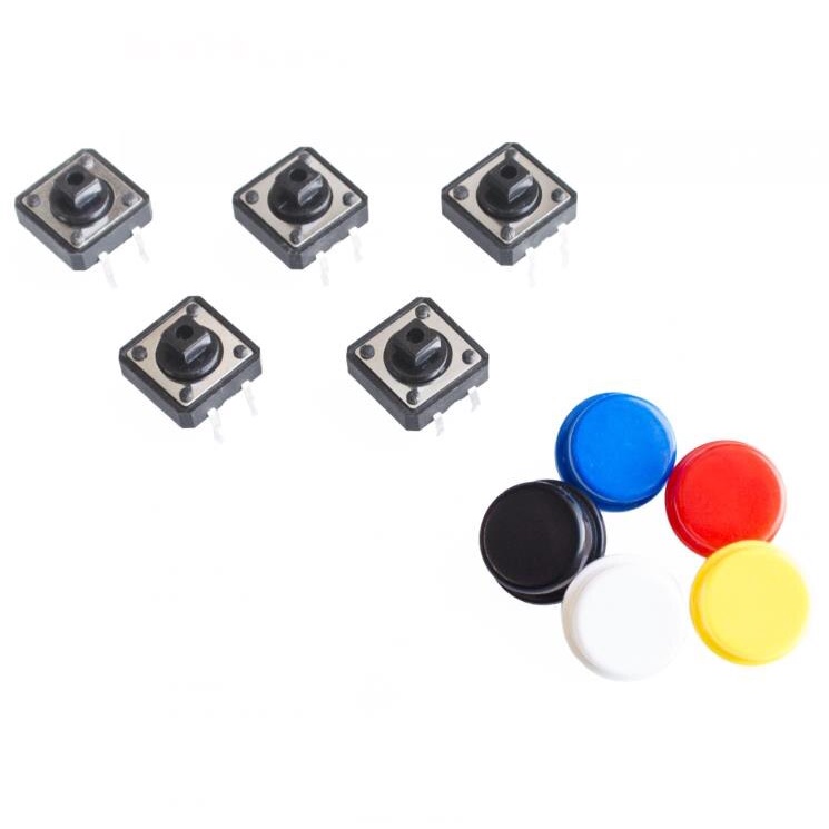 Set 20 Mô Đun Nút Bấm 12x12mm Chuyên Dụng Cho Arduino Usb