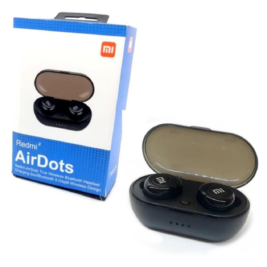 💥[KHÔNG HAY - HOÀN TIỀN]💥Tai Nghe Bluetooth Chính hãng Xiaomi  Redmi AirDots 2 Đen 5.0 TWS Có Đốc Sạc Pin trâu 💥HOT💥 | BigBuy360 - bigbuy360.vn