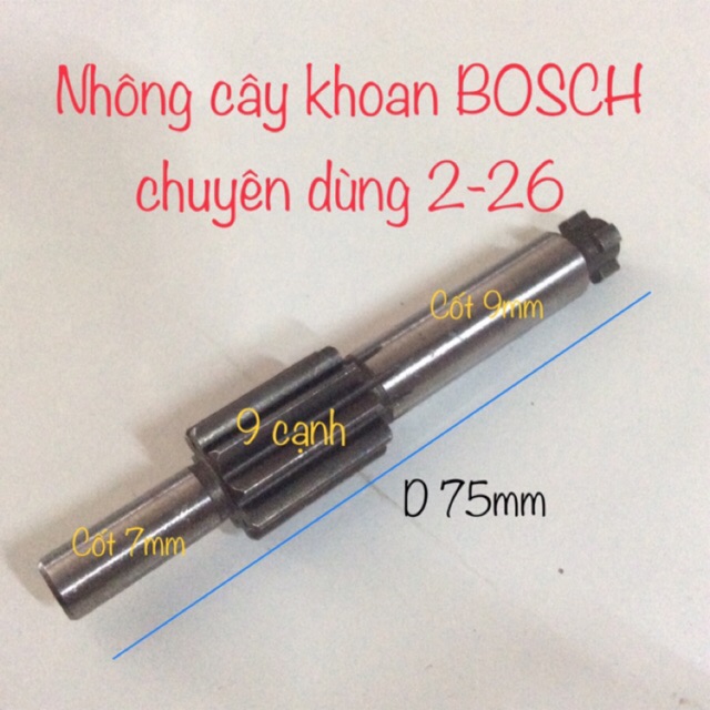 Nhông cây máy khoan chuyên dùng 3 chức năng B o s c h 2-26