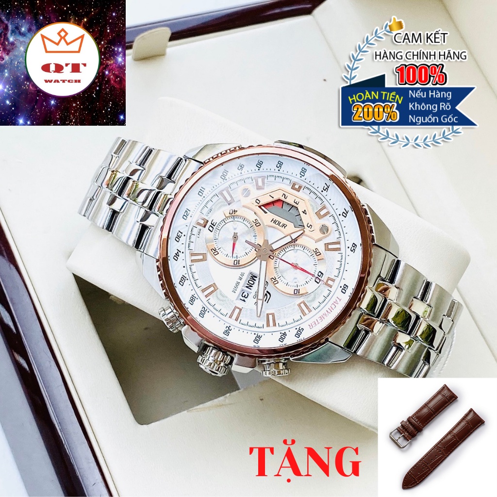 Đồng Hồ Nam CASIO Edifice EF-558SG-7A Demi Rose Chính Hãng Tặng Dây Da Cao Cấp